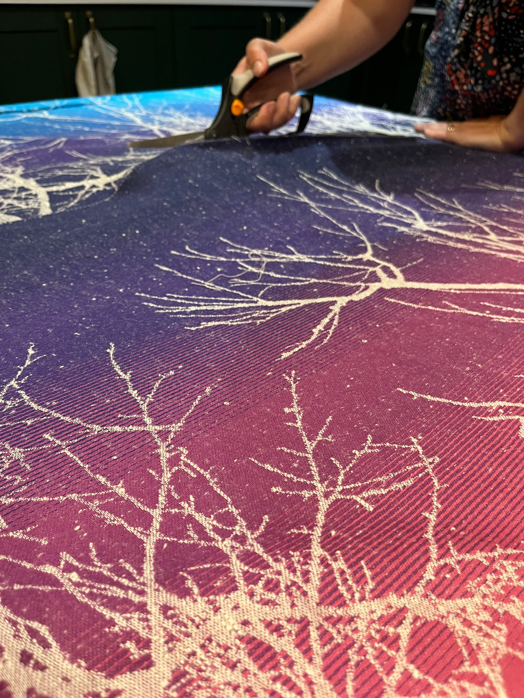 Wildwood Summer Sunset - 50% Cotton, 50% Tussah Silk - Made to Order