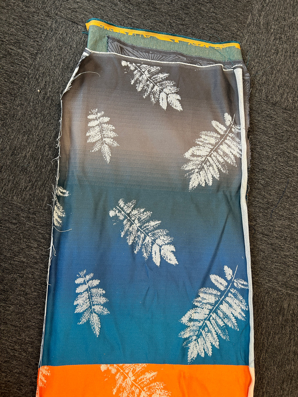 Sorbus Wayfarers Rest - Mill Mock Up -  TEAL Grad Sorbus with a Natural Hemp Weft - Preorder items now!