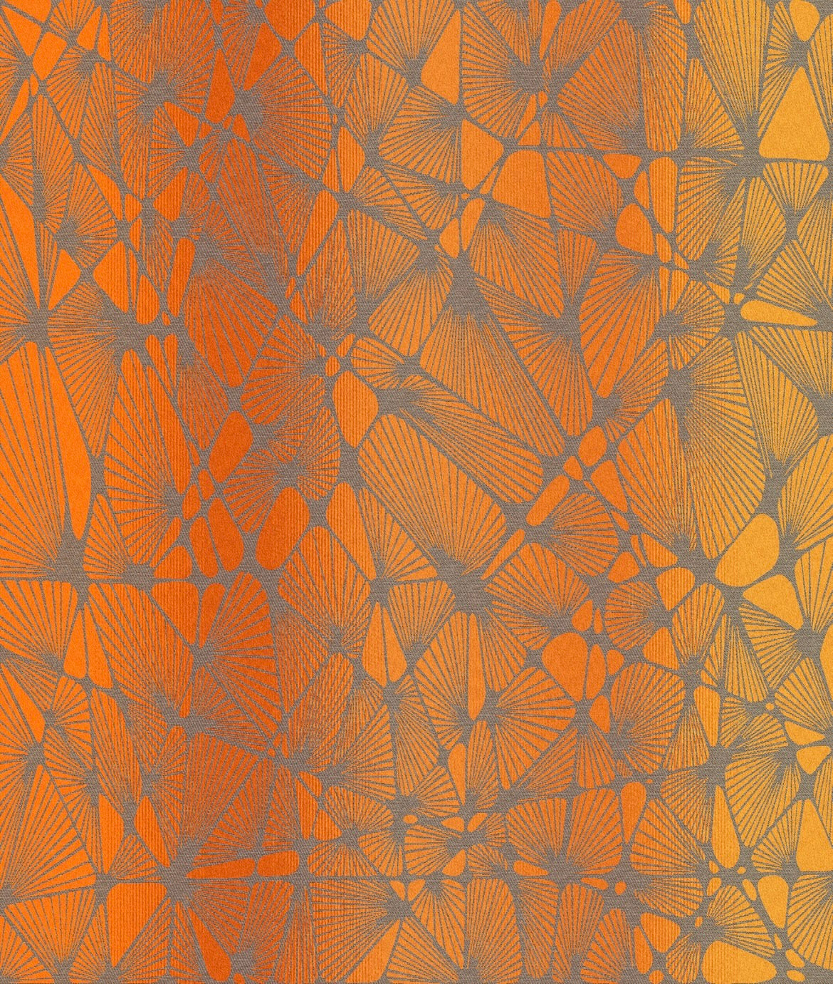 Ptera Phoenix - Mill Mock Up -  SUNSET ORANGE Grad Ptera with Grey Hemp Weft - Preorder items now!