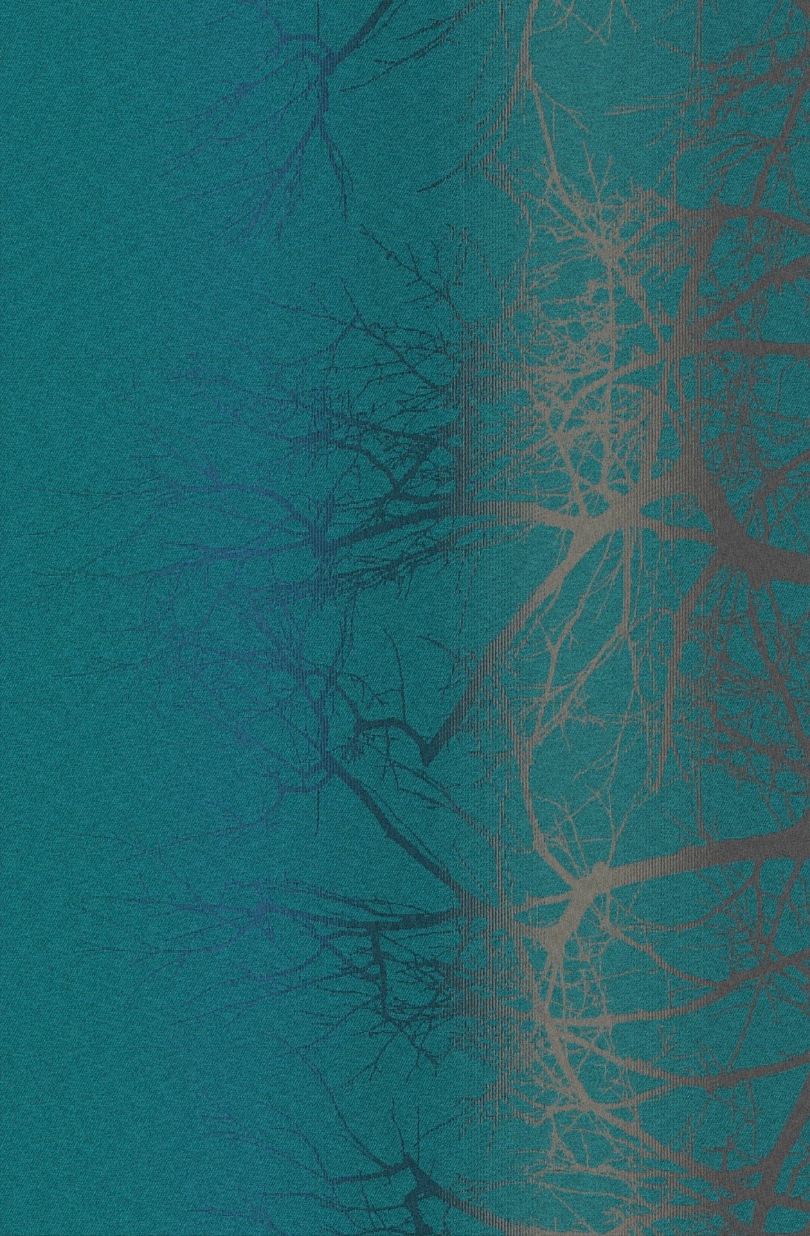 Wildwood Zephyr - Mill Mock Up Photos -  TEAL Grad Wildwood with Teal Linen Weft - Preorder items now!