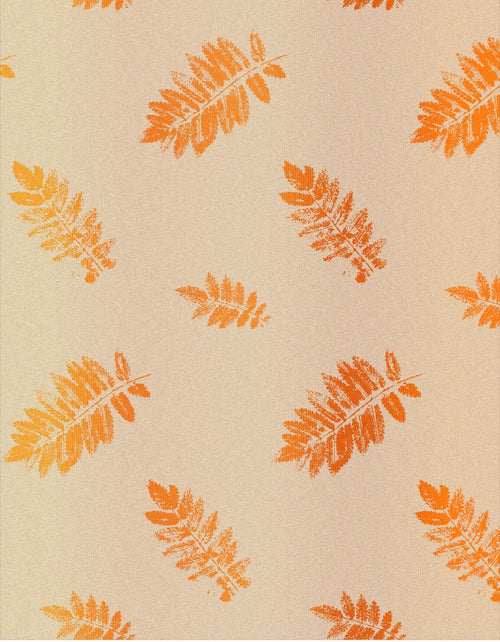 Sorbus Sunshine - Mill Mock Up -  SUNSET ORANGE Grad Sorbus with a Natural Hemp Weft - Preorder items now!