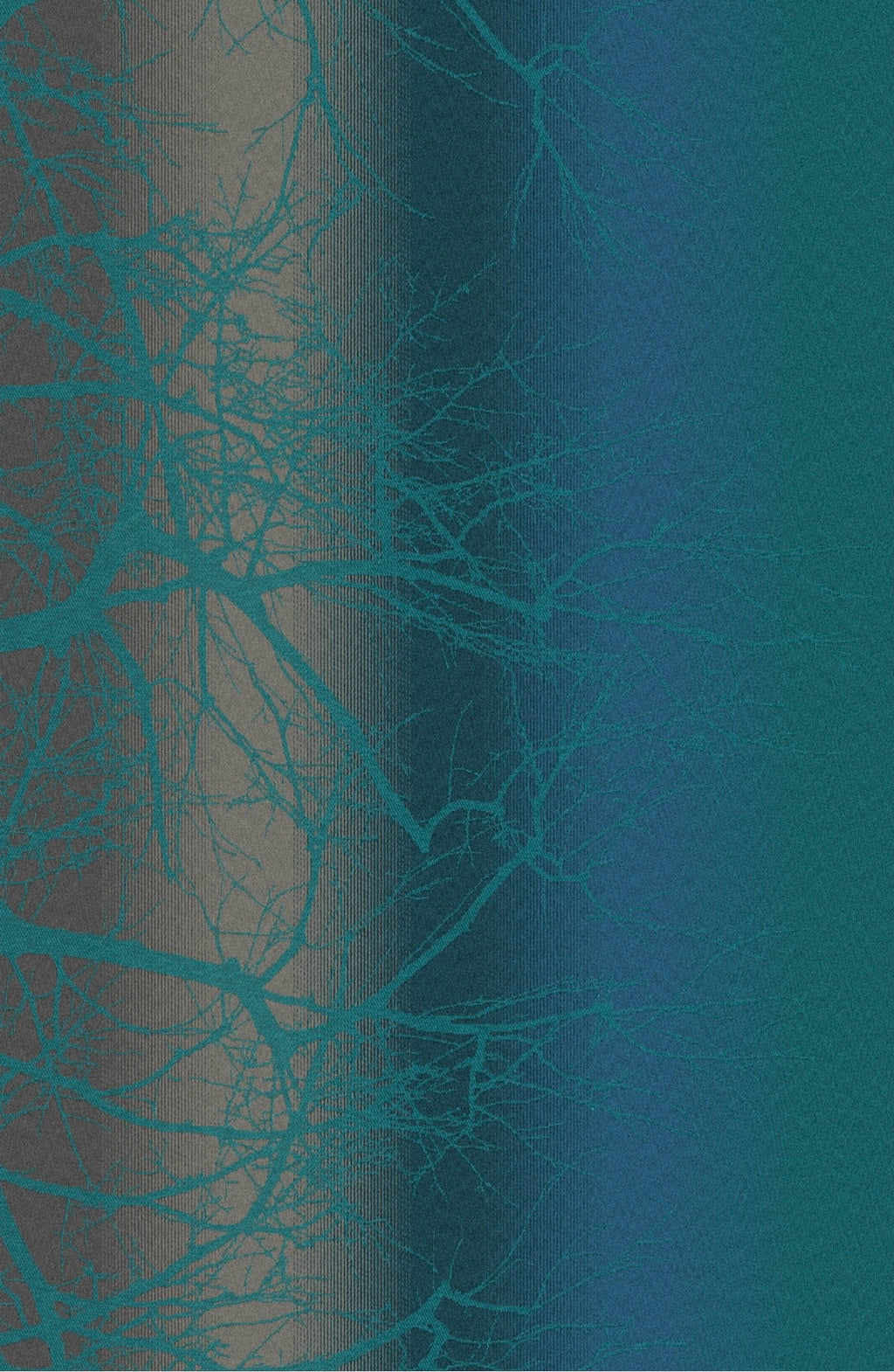 Wildwood Zephyr - Mill Mock Up Photos -  TEAL Grad Wildwood with Teal Linen Weft - Preorder items now!