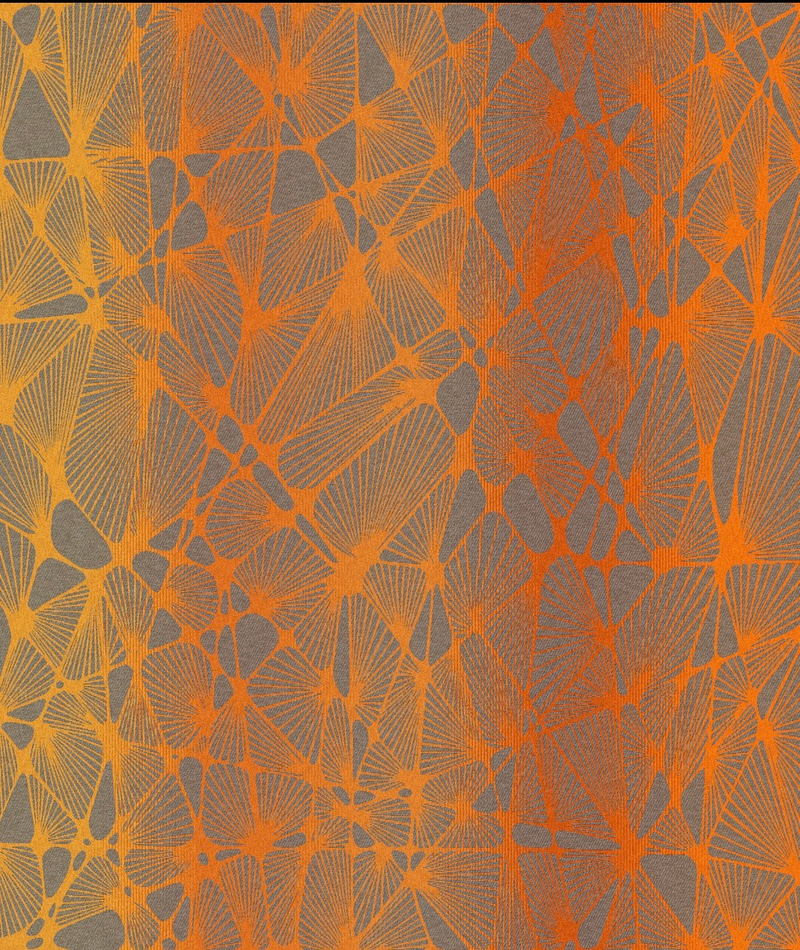 Ptera Phoenix - Mill Mock Up -  SUNSET ORANGE Grad Ptera with Grey Hemp Weft - Preorder items now!