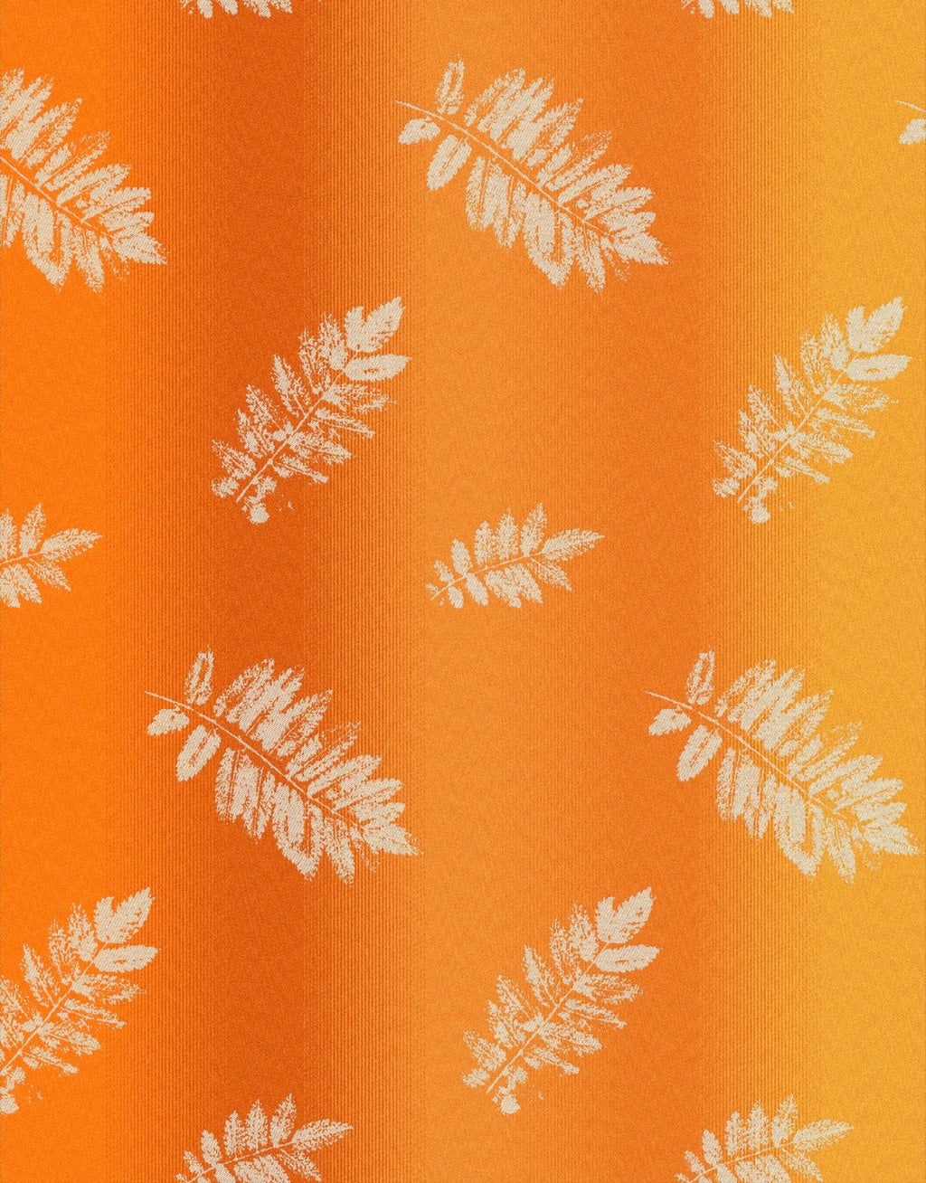 Sorbus Sunshine - Mill Mock Up -  SUNSET ORANGE Grad Sorbus with a Natural Hemp Weft - Preorder items now!